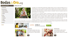 Desktop Screenshot of bodasdeoro.org