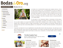 Tablet Screenshot of bodasdeoro.org